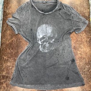 John Galt California Skull Vintage Made Tee